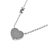 MICHAEL KORS MOP HEART PENDANT NECKLACE MKC1337AH040 SILVER マイケルコース ネックレス ペンダント ハート MK ロゴ レディース シルバー