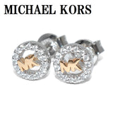 MICHAEL KORS DNTY TONE CLEAR CZ EARRINGS MKC1508AN931 SILVER GOLD マイケルコース ピアス 両耳 ジルコニア アクセサリー レディース シルバー ゴールド