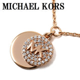 MICHAEL KORS PAVE COIN SLIDER BRACELET MKC1514AN791 PINKGOLD マイケルコース ブレスレット 腕輪 MKロゴ パヴェ コイン レディース ピンクゴールド