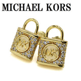 MICHAEL KORS LOCK ER GLD EARRINGS MKC1628AN710 GOLD マイケルコース ピアス パヴェ MK ロゴ 両耳 アクセサリー レディース ゴールド