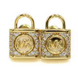 MICHAEL KORS LOCK ER GLD EARRINGS MKC1628AN710 GOLD マイケルコース ピアス パヴェ MK ロゴ 両耳 アクセサリー レディース ゴールド