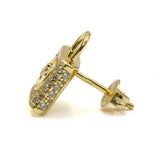 MICHAEL KORS LOCK ER GLD EARRINGS MKC1628AN710 GOLD マイケルコース ピアス パヴェ MK ロゴ 両耳 アクセサリー レディース ゴールド