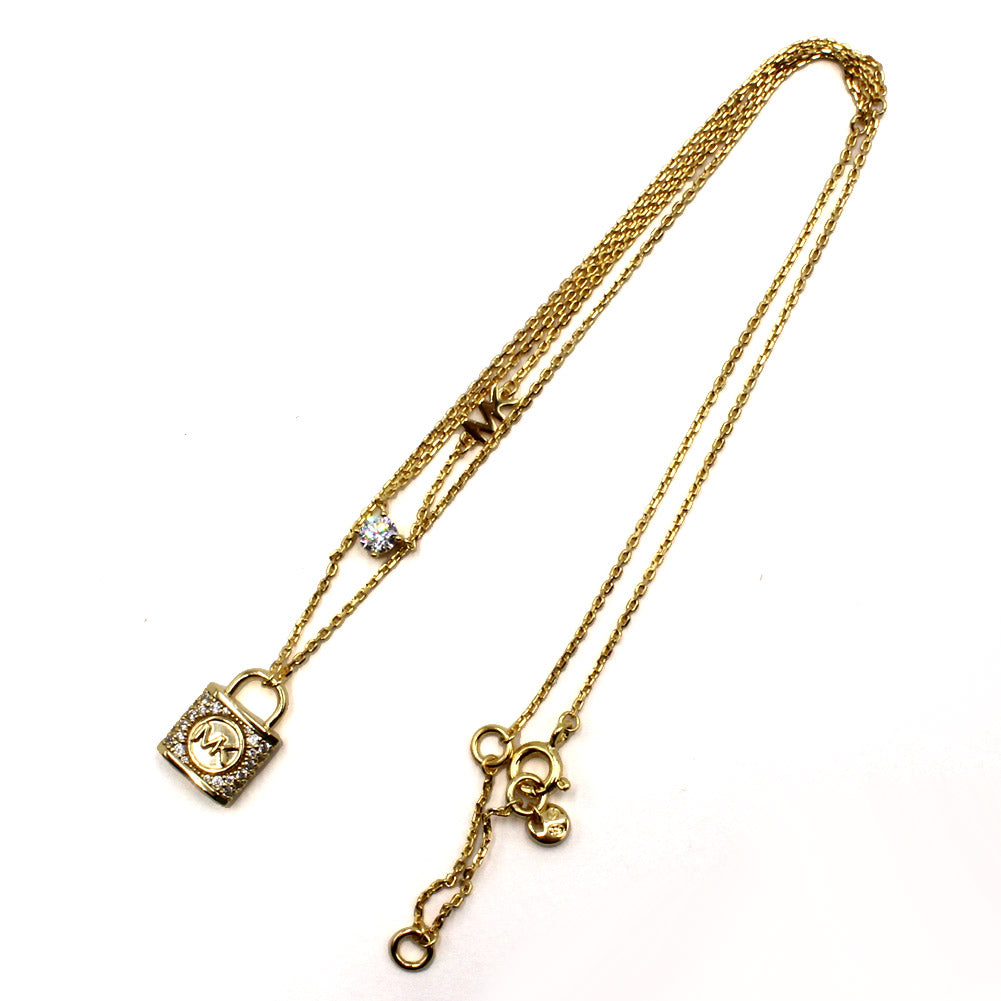 MICHAEL KORS LOCK DL NK GLF NECKLACE MKC1630AN710 GOLD