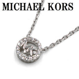 MICHAEL KORS NECKLACE PENDANT MKC1726CZ040 SILVER マイケルコース ネックレス ロゴ ペンダント アクセサリー おしゃれ レディース シルバー