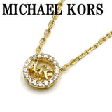 MICHAEL KORS NECKLACE PENDANT MKC1726CZ710 GOLD マイケルコース ネックレス ロゴ ペンダント アクセサリー おしゃれ レディース ゴールド