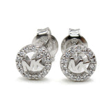 MICHAEL KORS EARRINGS MKC1727CZ040 SILVER マイケルコース ピアス スタッド パヴェ MK ロゴ 両耳用 アクセサリー おしゃれ レディース シルバー