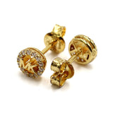 MICHAEL KORS EARRINGS MKC1727CZ710 GOLD マイケルコース ピアス スタッド パヴェ MK ロゴ 両耳用 アクセサリー おしゃれ レディース ゴールド