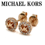 MICHAEL KORS EARRINGS MKC1727CZ791 ROSE GOLD マイケルコース ピアス スタッド パヴェ MK ロゴ 両耳用 アクセサリー おしゃれ レディース ローズゴールド