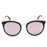 MOSCHINO SUNGLASSES ASIAN FIT MOS045F S54 086VQ L.PURPLE D.HAVANA GOLD モスキーノ サングラス アジアンフィット UVカット 紫外線カット レディース ミラーレンズ ライトパープル ダークハバナ ゴールド