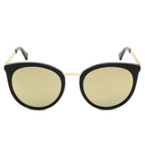 MOSCHINO SUNGLASSES ASIAN FIT MOS045F S54 807UE L.BROWN BLACK GOLD モスキーノ サングラス アジアンフィット UVカット 紫外線カット レディース ミラーレンズ ライトブラウン ブラック ゴールド