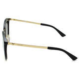 MOSCHINO SUNGLASSES ASIAN FIT MOS045F S54 807UE L.BROWN BLACK GOLD モスキーノ サングラス アジアンフィット UVカット 紫外線カット レディース ミラーレンズ ライトブラウン ブラック ゴールド
