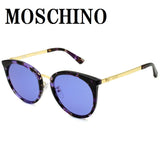 MOSCHINO SUNGLASSES ASIAN FIT MOS045F S54 HKZ35 BLUE P.HAVANA GOLD モスキーノ サングラス アジアンフィット UVカット 紫外線カット レディース ミラーレンズ ブルー パープルハバナ ゴールド