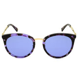 MOSCHINO SUNGLASSES ASIAN FIT MOS045F S54 HKZ35 BLUE P.HAVANA GOLD モスキーノ サングラス アジアンフィット UVカット 紫外線カット レディース ミラーレンズ ブルー パープルハバナ ゴールド