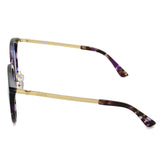 MOSCHINO SUNGLASSES ASIAN FIT MOS045F S54 HKZ35 BLUE P.HAVANA GOLD モスキーノ サングラス アジアンフィット UVカット 紫外線カット レディース ミラーレンズ ブルー パープルハバナ ゴールド