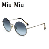 Miu Miu SUNGLASSES MU69US 1BC4R2 52 BLUE SILVER ミュウミュウ サングラス ノーズパッド メガネ 眼鏡 紫外線カット レディース ブルー シルバー