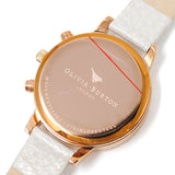 OLIVIA BURTON QUARTZ ANALOG WATCH OB15CGM56 WHITE SILVER オリビアバートン 腕時計 クォーツ アナログ 電池式 ウォッチ レディース シルバー ホワイト 1年保証