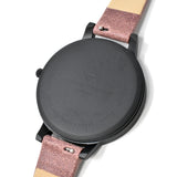 OLIVIA BURTON QUARTZ ANALOG WATCH OB16AD38 BLACK SHELL ROSE SUEDE オリビアバートン 腕時計 クォーツ アナログ 電池式 ウォッチ レディース ブラックシェル ローズスウェード 1年保証