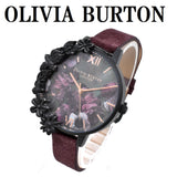 OLIVIA BURTON QUARTZ ANALOG WATCH OB16AD44 BLACK SHELL WINE RED オリビアバートン 腕時計 クォーツ アナログ 電池式 ウォッチ レディース ブラックシェル ワインレッド 1年保証
