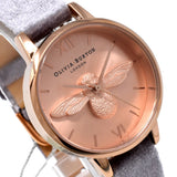 OLIVIA BURTON QUARTZ ANALOG WATCH OB16AM160 PINK GOLD GREY オリビアバートン 腕時計 クォーツ アナログ 電池式 ウォッチ レディース ピンクゴールド グレー 1年保証