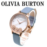 OLIVIA BURTON QUARTZ ANALOG WATCH OB16CH04 WHITE L.BLUE オリビアバートン 腕時計 クォーツ アナログ 電池式 ウォッチ レディース ホワイト ライトブルー 1年保証