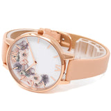 OLIVIA BURTON QUARTZ ANALOG WATCH OB16PP30 NUDE PEACH WHITE FLOWER オリビアバートン 腕時計 クォーツ アナログ 電池式 ウォッチ レディース ヌードピーチ ホワイト フラワー 1年保証