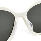 PRADA SUNGLASSES EYEWEAR PR19ZSF 1425S0 56 DARK GRAY TALC プラダ サングラス アイウェア メガネ 眼鏡 UVカット 紫外線カット ダークグレー タルク
