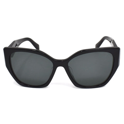 PRADA SUNGLASSES EYEWEAR PR19ZSF 1AB5S0 56 DARK GRAY BLACK プラダ