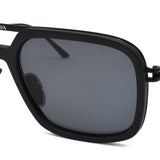 PRADA SUNGLASSES EYEWEAR PR57ZS 1BO5Z1 55 POLAR DARKGRAY BLACK プラダ サングラス アイウェア メガネ 眼鏡 UVカット 紫外線カット ポーラルダークグレー ブラック