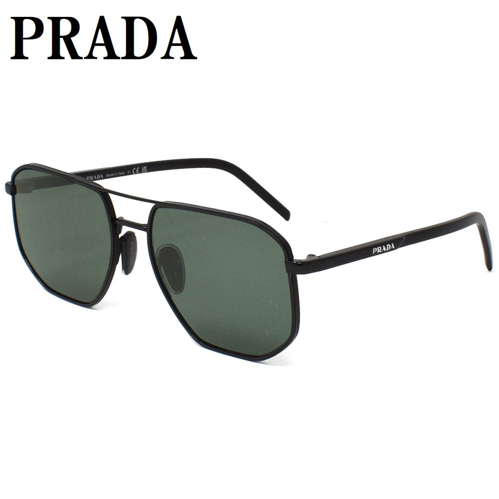 PRADA SUNGLASSES EYEWEAR PR59YS 1AB728 57 DARK GREEN BLACK