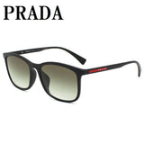 PRADA SUNGLASSES LINEA ROSSA PS01TSF DG00A7 57 GREY BLACK RUBBER プラダ サングラス リネア ロッサ アジアンフィット メガネ 眼鏡 UVカット 紫外線カット メンズ レディース グレー ブラックラバー