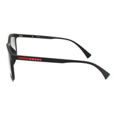 PRADA SUNGLASSES LINEA ROSSA PS01TSF DG00A7 57 GREY BLACK RUBBER プラダ サングラス リネア ロッサ アジアンフィット メガネ 眼鏡 UVカット 紫外線カット メンズ レディース グレー ブラックラバー