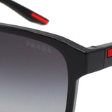 PRADA LINEA ROSSA SUNGLASSES PS05YSF 1AB09U 58 GREY BLACK プラダ サングラス リネア ロッサ アジアンフィット メガネ 眼鏡 UVカット 紫外線カット メンズ レディース グレー ブラック