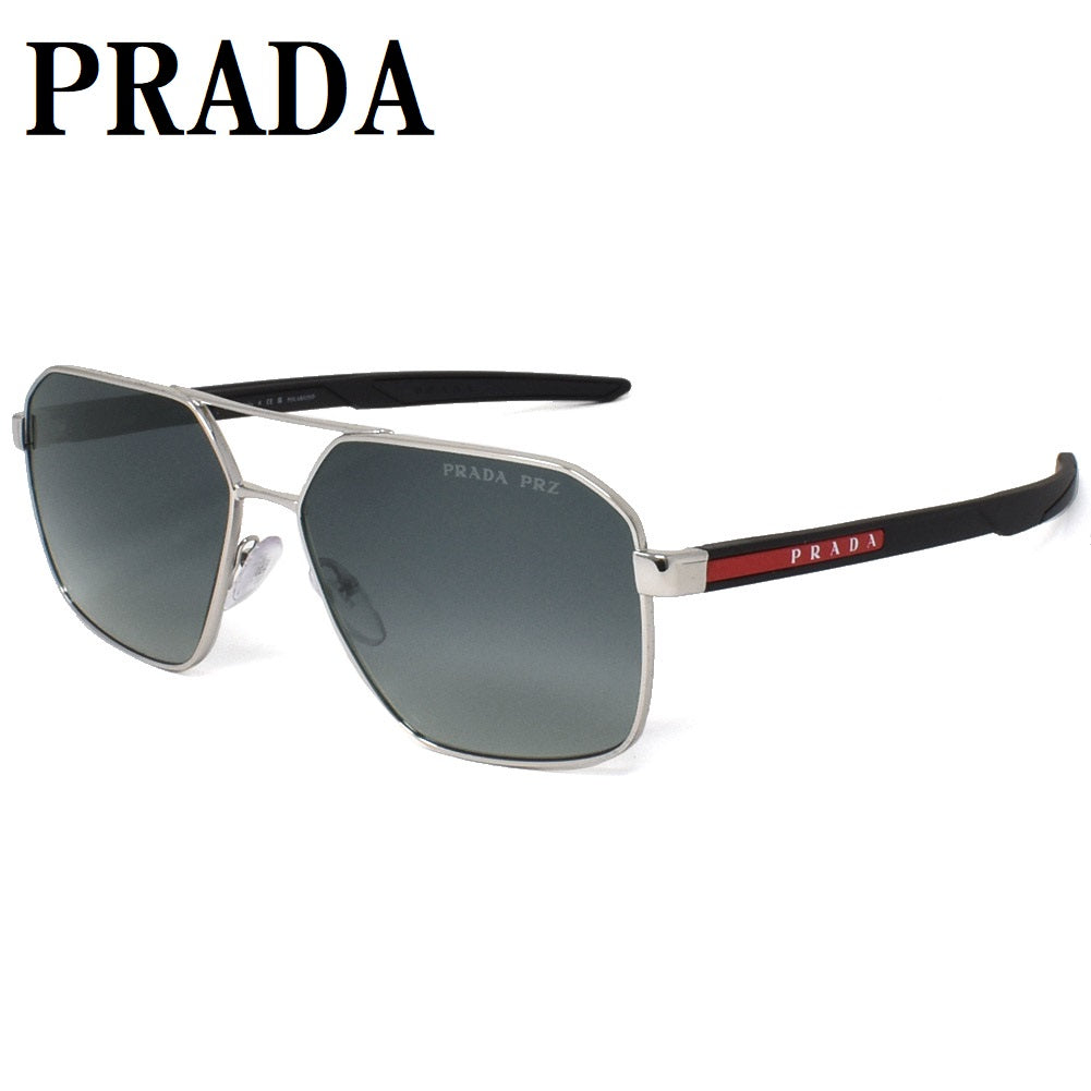 PRADA Linea Rossa SUNGLASSES EYEWEAR PS55WS 1BC06G 60 POLAR GRAY 