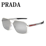 PRADA SUNGLASSES PS55WS 1BC07F 60 L.GRAY SILVER プラダ サングラス リネア ロッサ メガネ 眼鏡 紫外線カット メンズ ミラー ライトグレー シルバー
