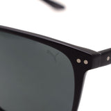 国内正規品 PUMA SUNGLASSES ASIAN FIT PU0127SA 001 57 GRAY BLACK プーマ サングラス アジアンフィット メガネ 眼鏡 UVカット 紫外線カット 偏光レンズ メンズ グレー ブラック