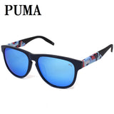 PUMA SUNGLASSES ASIAN FIT PU0229SA 004 57 BLUE MIRROR LENS プーマ サングラス アジアンフィット メガネ 眼鏡 UVカット 紫外線カット メンズ レディース ミラー ブルー