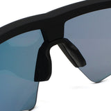 日本正規品 PUMA SUNGLASSES PU0397S 002 BLUE BLACK プーマ サングラス メガネ 眼鏡 UVカット 紫外線カット メンズ レディース ミラー ブルー ブラック