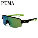 日本正規品 PUMA SUNGLASSES PU0399S 002 GREEN BLACK プーマ サングラス メガネ 眼鏡 UVカット 紫外線カット メンズ レディース ミラー グリーン ブラック