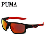 日本正規品 PUMA SUNGLASSES PU0437S 002 RED BLACK プーマ サングラス グローバルフィット メガネ 眼鏡 UVカット 紫外線カット メンズ レディース ミラー レッド ブラック