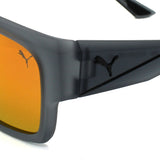 日本正規品 PUMA SUNGLASSES PU0438S 004 RED GREY プーマ サングラス グローバルフィット メガネ 眼鏡 UVカット 紫外線カット メンズ レディース ミラー レッド グレー