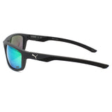 日本正規品 PUMA SUNGLASSES PU0480S 003 GREEN GREY プーマ サングラス グローバルフィット メガネ 眼鏡 UVカット 紫外線カット メンズ レディース ミラー グリーン グレー