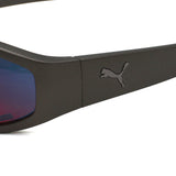 日本正規品 PUMA SUNGLASSES PU0483S 002 VIOLET SILVER プーマ サングラス グローバルフィット メガネ 眼鏡 UVカット 紫外線カット メンズ レディース ヴァイオレット シルバー