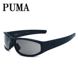 日本正規品 PUMA SUNGLASSES PU0483S 005 GREY BLUE プーマ サングラス グローバルフィット メガネ 眼鏡 UVカット 紫外線カット メンズ レディース 偏光 グレー ブルー