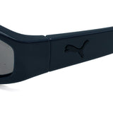 日本正規品 PUMA SUNGLASSES PU0483S 005 GREY BLUE プーマ サングラス グローバルフィット メガネ 眼鏡 UVカット 紫外線カット メンズ レディース 偏光 グレー ブルー