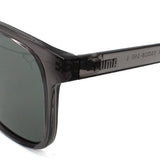 日本正規品 PUMA SUNGLASSES PU0502SA 004 GREY CLEAR プーマ サングラス アジアンフィット メガネ 眼鏡 UVカット 紫外線カット メンズ レディース グレー クリア