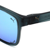 日本正規品 PUMA SUNGLASSES PU0505S 005 BLUE CLEAR プーマ サングラス グローバルフィット メガネ 眼鏡 UVカット 紫外線カット メンズ レディース 偏光 ミラー ブルー クリア