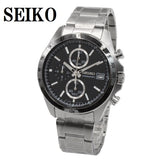 SEIKO ANALOG WATCH CHRONOGRAPH QUARTZ SBTR005 SPIRIT BLACK SILVER セイコー スピリット クロノグラフ アナログ ウォッチ 腕時計 クォーツ 電池式 メンズ ブラック シルバー