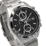 SEIKO ANALOG WATCH CHRONOGRAPH QUARTZ SBTR005 SPIRIT BLACK SILVER セイコー スピリット クロノグラフ アナログ ウォッチ 腕時計 クォーツ 電池式 メンズ ブラック シルバー