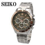 SEIKO ANALOG WATCH CHRONOGRAPH QUARTZ SBTR026 SPIRIT BROWN SILVER セイコー スピリット クロノグラフ アナログ ウォッチ 腕時計 クォーツ 電池式 メンズ ブラウン シルバー
