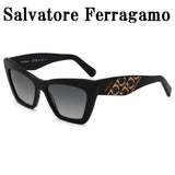 日本正規品 Salvatore Ferragamo SUNGLASSES SF1081SE 001 GREY BLACK サルヴァトーレ フェラガモ サングラス グローバルフィット メガネ 眼鏡 UVカット 紫外線カット レディース グレー ブラック